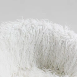 Kylie Plush Shaggy Faux Fur Swivel Chair, White 12 Kylie Plush Shaggy Faux Fur Swivel Chair, White -Daals Store MO103WHITEPLUSH scene3