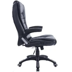 Executive Recline High Back Extra Padded Office Chair, MO17 Black -Daals Store MO17BLACKVAR WB3