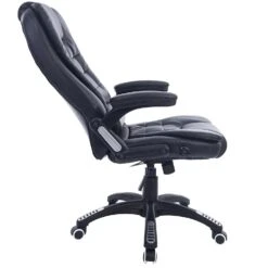 Executive Recline High Back Extra Padded Office Chair, MO17 Black -Daals Store MO17BLACKVAR WB5