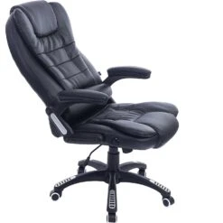 Executive Recline High Back Extra Padded Office Chair, MO17 Black -Daals Store MO17BLACKVAR WB6