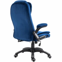 Executive Recline Extra Padded Office Chair Standard, MO17 Blue Velvet 13 Executive Recline Extra Padded Office Chair Standard, MO17 Blue Velvet -Daals Store MO17BLUEVEL WB4