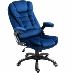 Executive Recline Extra Padded Office Chair Standard, MO17 Blue Velvet 14 Executive Recline Extra Padded Office Chair Standard, MO17 Blue Velvet -Daals Store MO17BLUEVEL WB5
