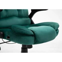 Executive Recline Extra Padded Office Chair Standard, MO17 Green Velvet 19 Executive Recline Extra Padded Office Chair Standard, MO17 Green Velvet -Daals Store MO17GREENVEL detail3