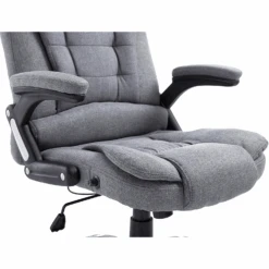 Executive Recline Extra Padded Office Chair Standard, MO17 Grey Fabric 16 Executive Recline Extra Padded Office Chair Standard, MO17 Grey Fabric -Daals Store MO17GREYVAR detail1