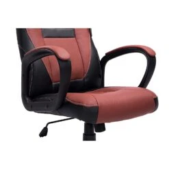 Swivel Office Desk Chair MO19 Brown PU Leather -Daals Store MO19BROWN detail1