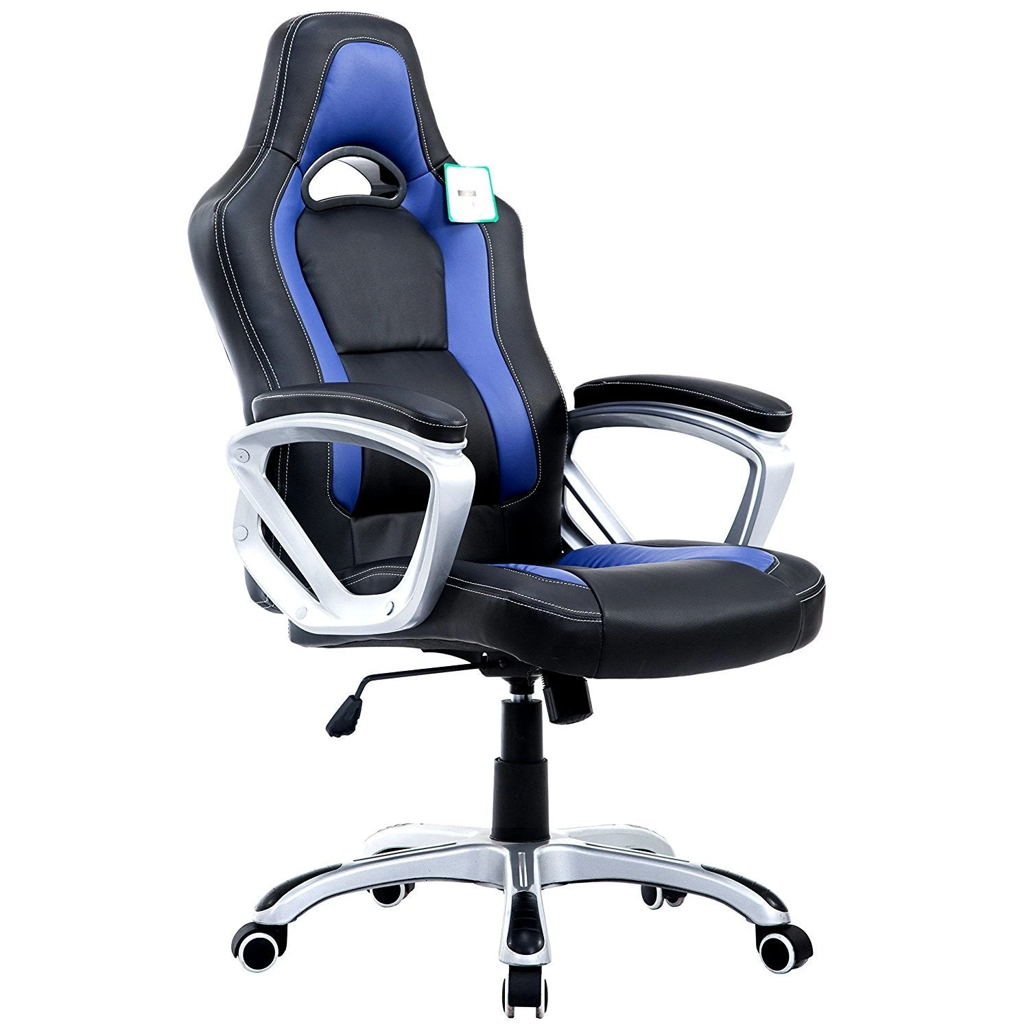 DaAls Racing Sport Swivel Office Chair In Black & Blue 1 DaAls Racing Sport Swivel Office Chair In Black & Blue