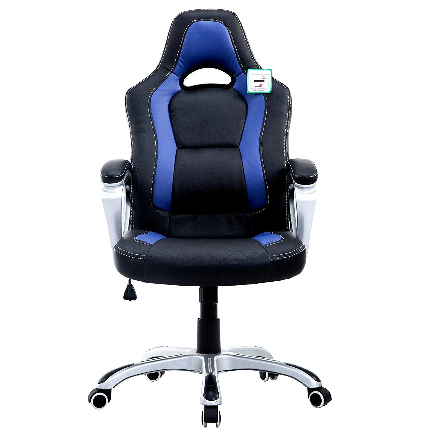 DaAls Racing Sport Swivel Office Chair In Black & Blue 2 DaAls Racing Sport Swivel Office Chair In Black & Blue - Image 2