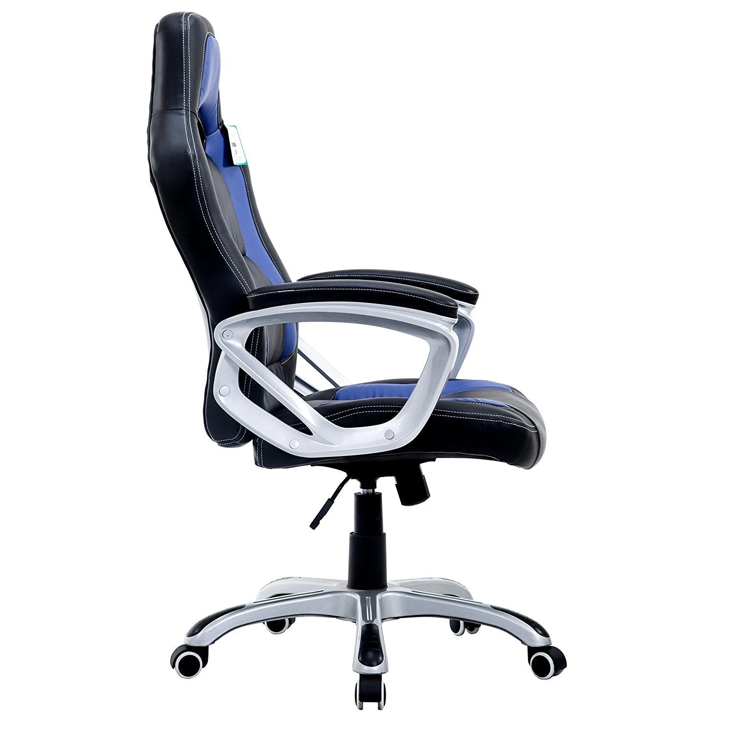 DaAls Racing Sport Swivel Office Chair In Black & Blue 4 DaAls Racing Sport Swivel Office Chair In Black & Blue - Image 4