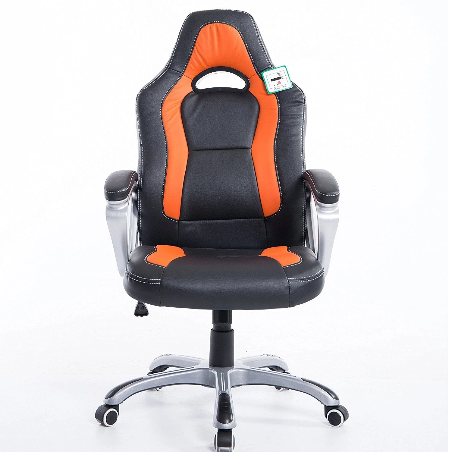 Gaming Racing Sport Swivel Office Chair In Black & Orange 2 Gaming Racing Sport Swivel Office Chair In Black & Orange - Image 2