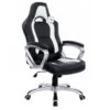 DaAls Racing Sport Swivel Office Chair In Black & White 16 DaAls Racing Sport Swivel Office Chair In Black & White -Daals Store MO30WHITE WB1