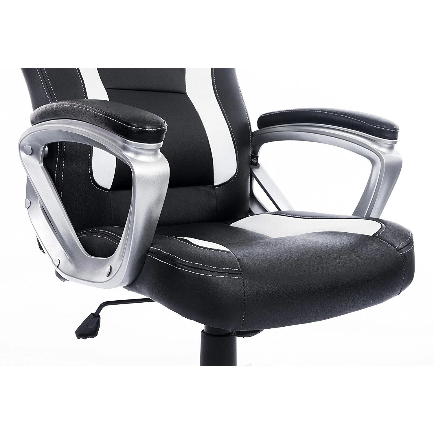 DaAls Racing Sport Swivel Office Chair In Black & White 6 DaAls Racing Sport Swivel Office Chair In Black & White - Image 6