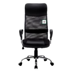 Sleek Design High Back Mesh Fabric Swivel Office Chair With Chrome Base, MO57 Black 11 Sleek Design High Back Mesh Fabric Swivel Office Chair With Chrome Base, MO57 Black -Daals Store MO57BLACK WB3