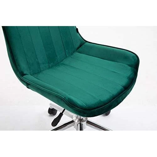 Cherry Tree Furniture Cala Vintage Pine Green Colour Velvet Desk Chair Swivel Chair With Chrome Feet 6 Cherry Tree Furniture Cala Vintage Pine Green Colour Velvet Desk Chair Swivel Chair With Chrome Feet - Image 6