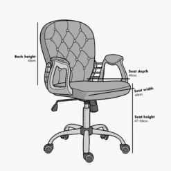 Green Velvet Chesterfield Swivel Chair 10 Green Velvet Chesterfield Swivel Chair -Daals Store MO85 CHART 4