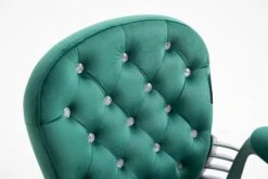 Green Velvet Chesterfield Swivel Chair 13 Green Velvet Chesterfield Swivel Chair -Daals Store MO85GREEN detail1