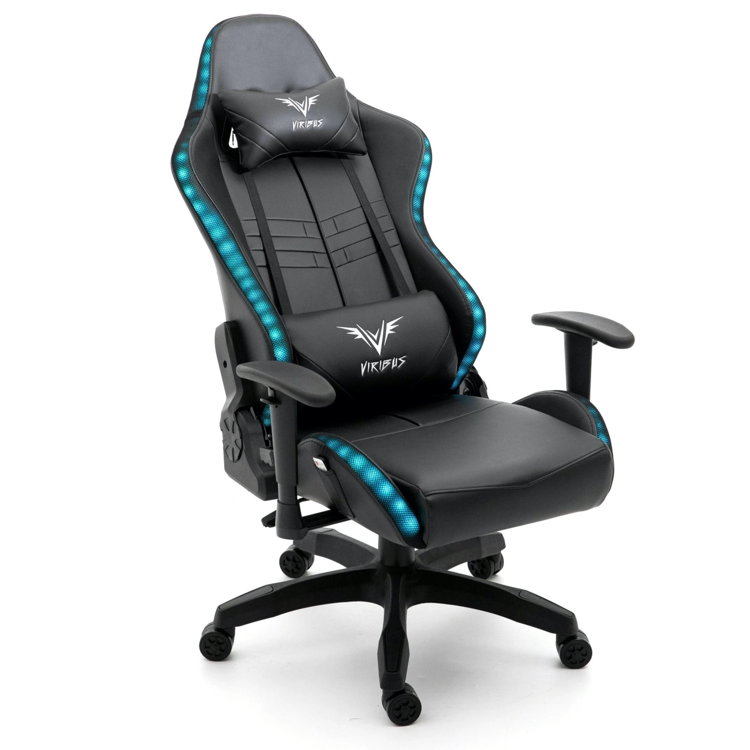 VIRIBUS X1 Office Gaming Chair With 12-Colour LED Light, Black 7 VIRIBUS X1 Office Gaming Chair With 12-Colour LED Light, Black - Image 7