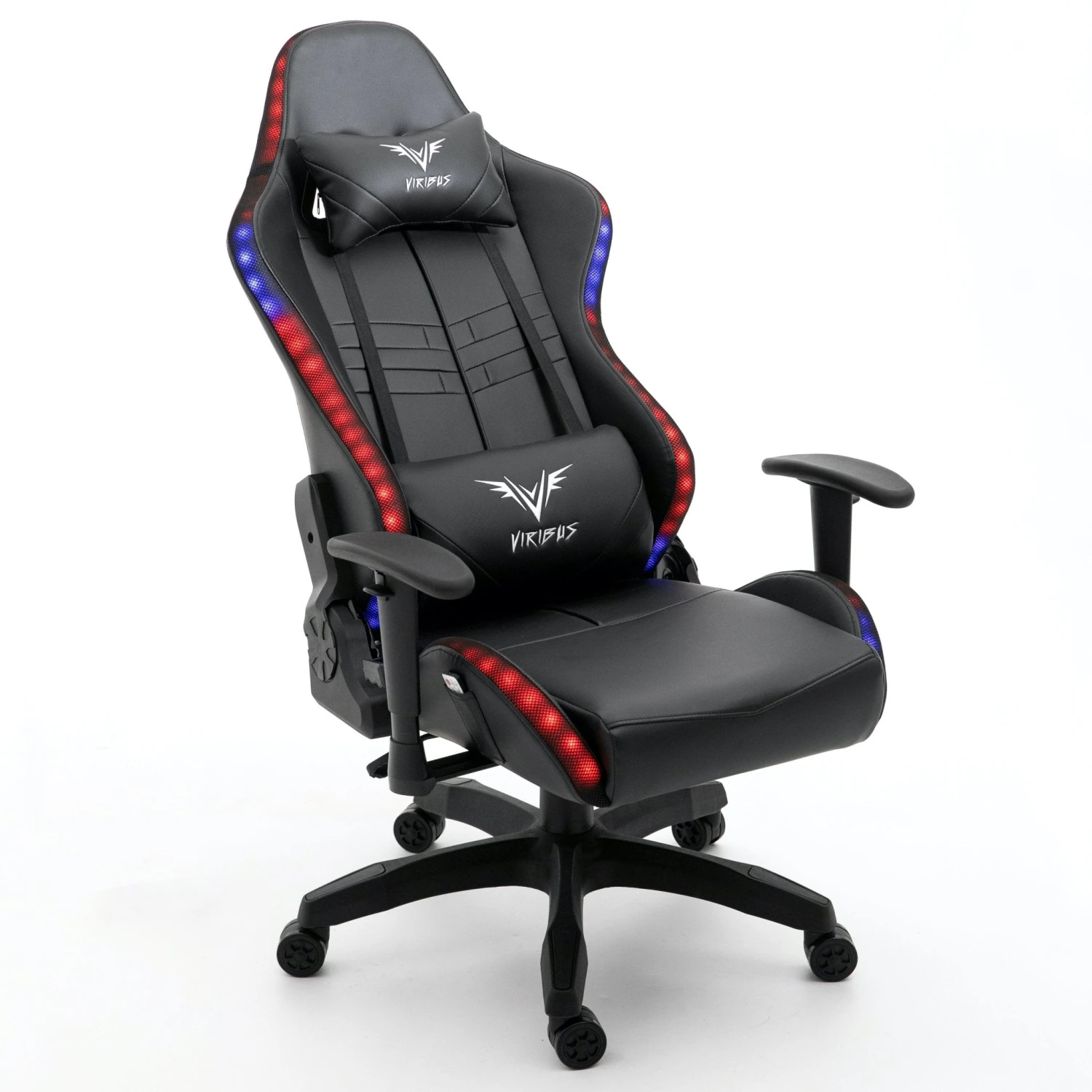 VIRIBUS X1 Office Gaming Chair With 12-Colour LED Light, Black 8 VIRIBUS X1 Office Gaming Chair With 12-Colour LED Light, Black - Image 8