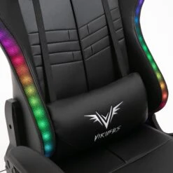 VIRIBUS X1 Office Gaming Chair With 12-Colour LED Light, Black 21 VIRIBUS X1 Office Gaming Chair With 12-Colour LED Light, Black -Daals Store MO92BLACK detail2