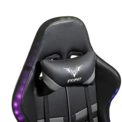 VIRIBUS X1 Office Gaming Chair With 12-Colour LED Lights, Black And Grey -Daals Store MO92GREY detail1