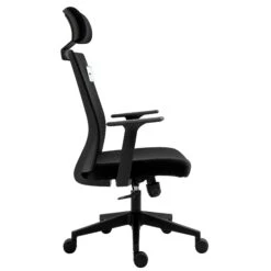 Joni High Back Mesh Office Chair With Headrest In Black 12 Joni High Back Mesh Office Chair With Headrest In Black -Daals Store MO96BLACK WB3