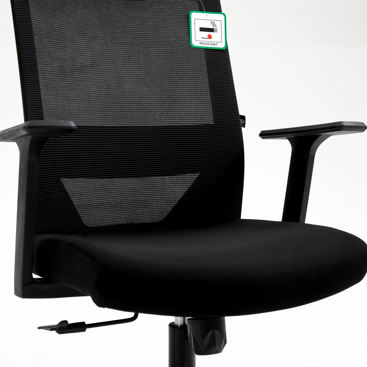 Joni High Back Mesh Office Chair With Headrest In Black 6 Joni High Back Mesh Office Chair With Headrest In Black - Image 6