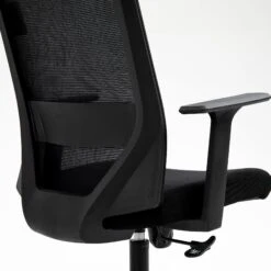 Joni High Back Mesh Office Chair With Headrest In Black 16 Joni High Back Mesh Office Chair With Headrest In Black -Daals Store MO96BLACK detail4
