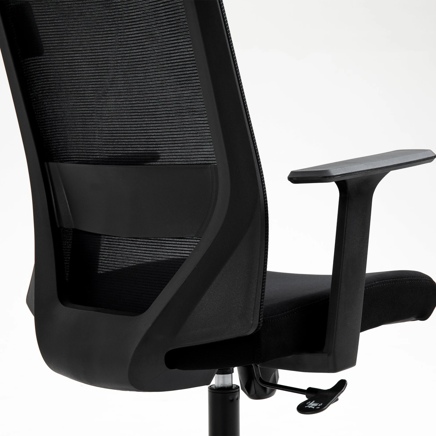 Joni High Back Mesh Office Chair With Headrest In Black 8 Joni High Back Mesh Office Chair With Headrest In Black - Image 8