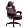 High Back Recliner Gaming Swivel Chair With Footrest & Adjustable Lumbar & Head Cushion, MR49 Black & Red 13 High Back Recliner Gaming Swivel Chair With Footrest & Adjustable Lumbar & Head Cushion, MR49 Black & Red -Daals Store MR49RED WB1