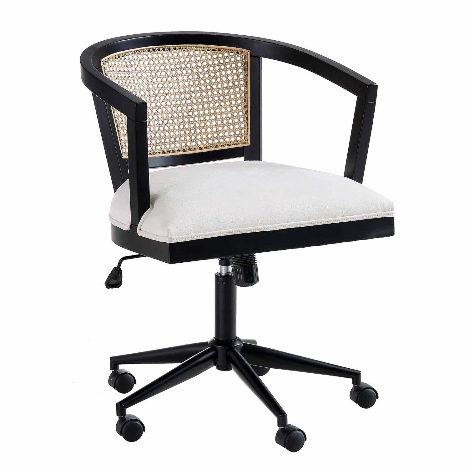 Lucia Natural Cane Swivel Desk Chair 4 Lucia Natural Cane Swivel Desk Chair - Image 4