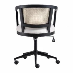 Lucia Natural Cane Swivel Desk Chair 19 Lucia Natural Cane Swivel Desk Chair -Daals Store OCH 035 BLACK BEIGEFAB WB5
