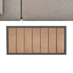 Jardin Aluminium Outdoor Side Table in Granite β Hand-Brushed Wood Effect Slatted Low Coffee Table 8 Jardin Aluminium Outdoor Side Table in Granite β Hand-Brushed Wood Effect Slatted Low Coffee Table -Daals Store OD ALU1 GRANITE STB WB2