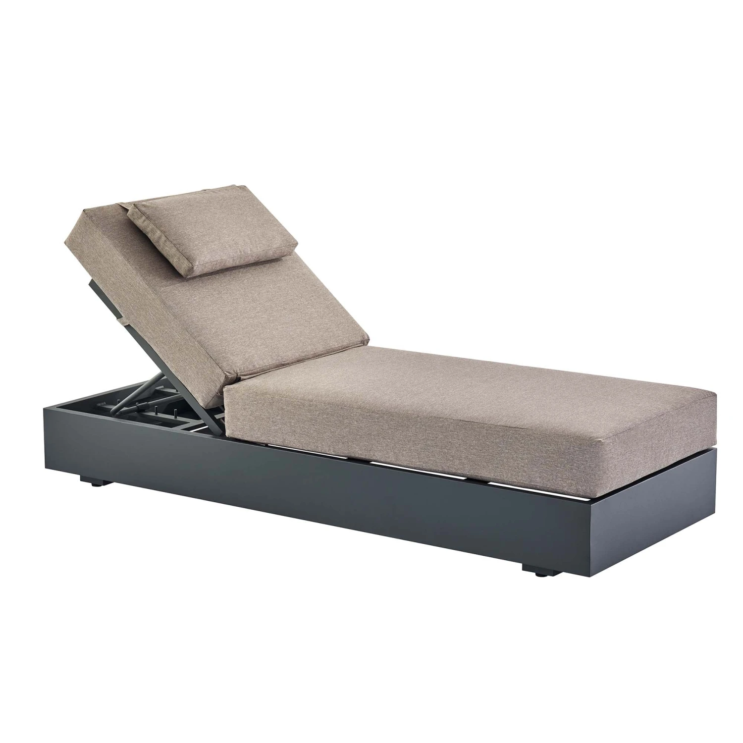 Jardin Aluminium Outdoor Sun Lounger, Granite 3 Jardin Aluminium Outdoor Sun Lounger, Granite - Image 3