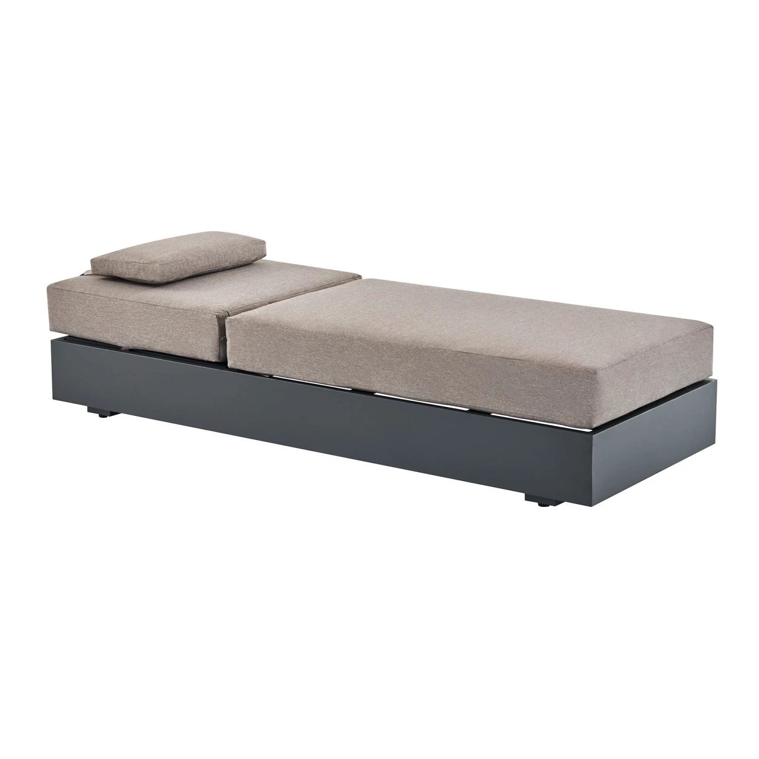 Jardin Aluminium Outdoor Sun Lounger, Granite 4 Jardin Aluminium Outdoor Sun Lounger, Granite - Image 4