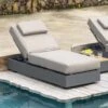 Jardin Aluminium Outdoor Sun Lounger, Granite 32 Jardin Aluminium Outdoor Sun Lounger, Granite -Daals Store OD ALU1 GRANITE SUNLG main