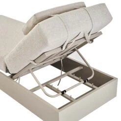 Jardin Aluminium Outdoor Sun Lounger in Pumice β Beige Boucle Cushion & 5-Level Adjustable Reclining Bed 14 Jardin Aluminium Outdoor Sun Lounger in Pumice β Beige Boucle Cushion & 5-Level Adjustable Reclining Bed -Daals Store OD ALU1 PUMICE SUNLG detail2