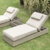 Jardin Aluminium Outdoor Sun Lounger, Pumice 24 Jardin Aluminium Outdoor Sun Lounger, Pumice -Daals Store OD ALU1 PUMICE SUNLG main