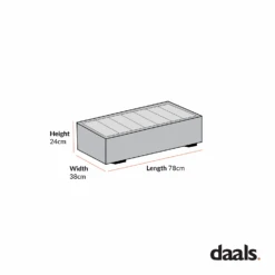 Jardin Aluminium Outdoor Side Table, Pumice -Daals Store OD ALU1 STB CHART 1