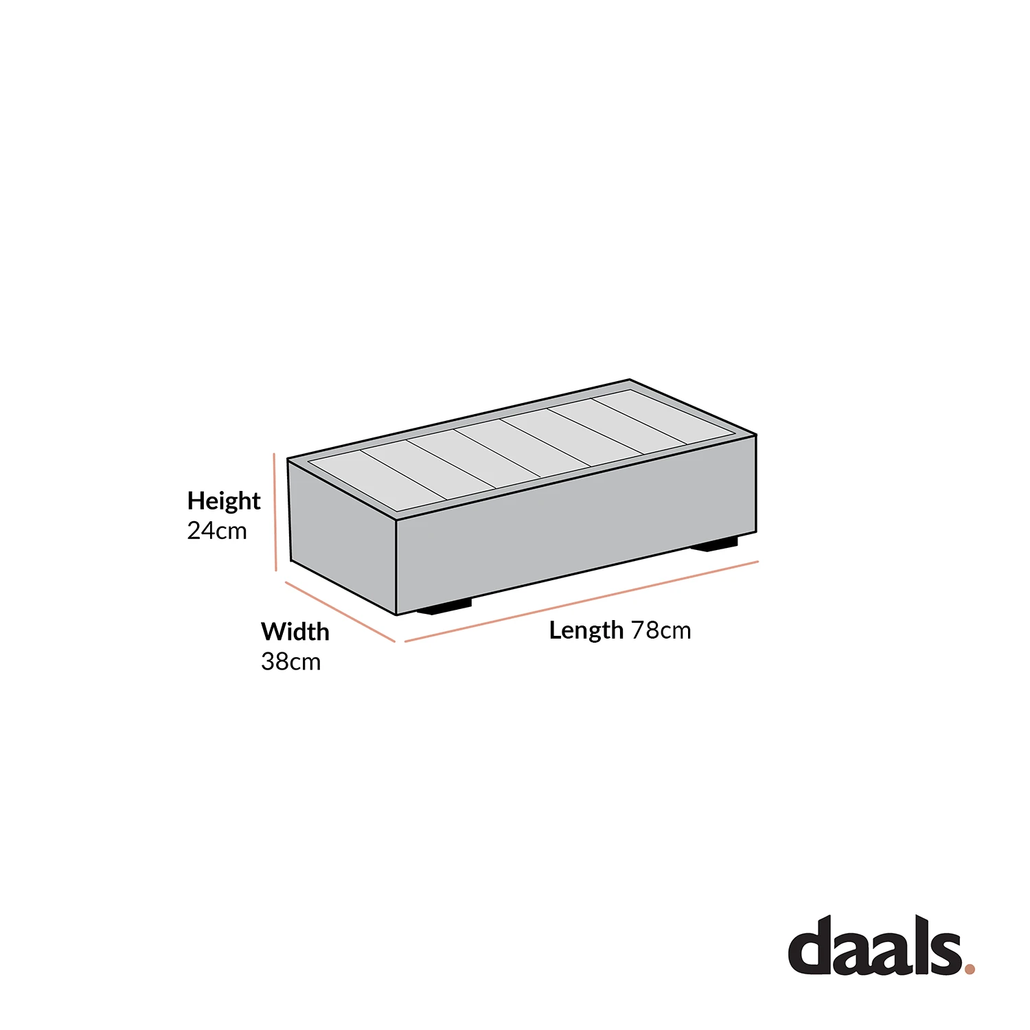 Jardin Natural Wood Effect β Slatted Aluminium Outdoor Side Table 3 Jardin Natural Wood Effect β Slatted Aluminium Outdoor Side Table - Image 3