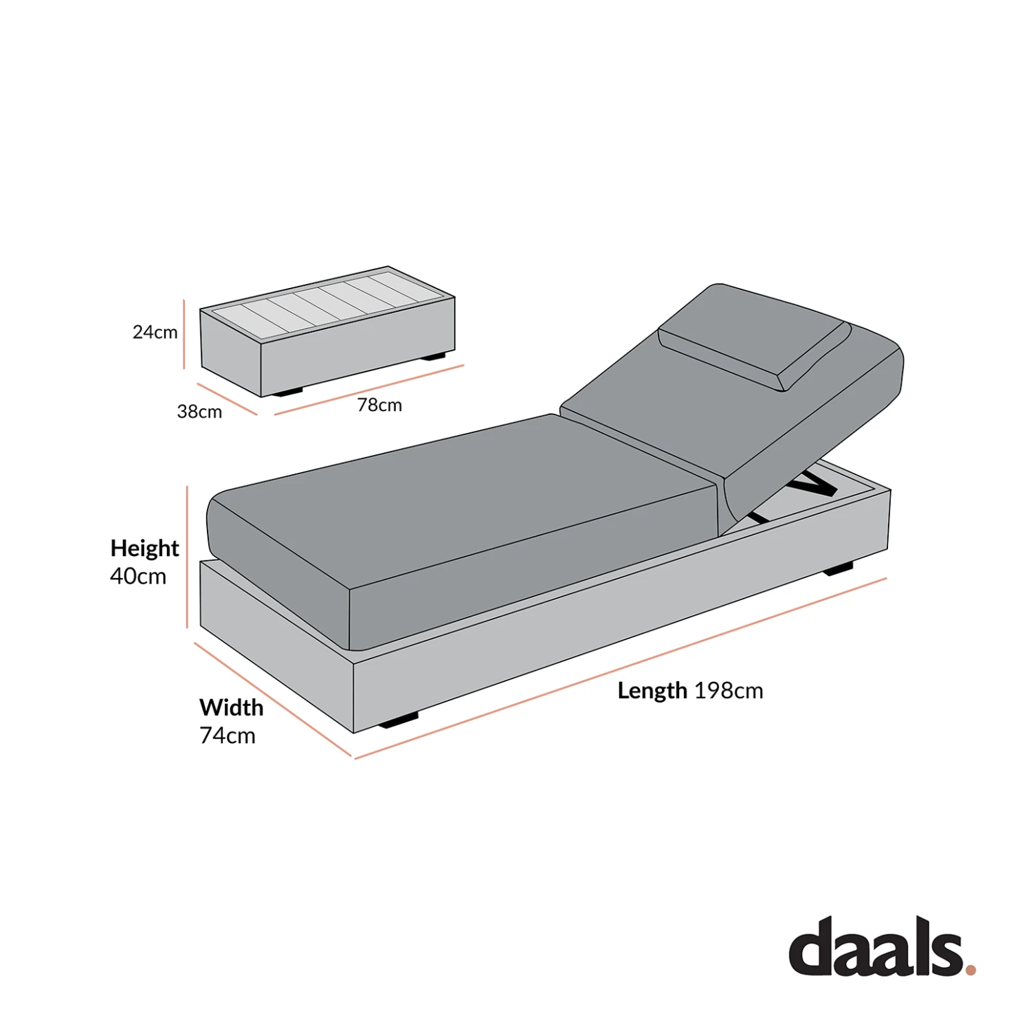 Jardin Aluminium Outdoor Sun Lounger Set, Natural With Blue Stripes 9 Jardin Aluminium Outdoor Sun Lounger Set, Natural With Blue Stripes - Image 9