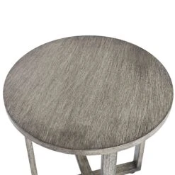 Montrose Aluminium Bistro Set With Side Table, Brushed Silver Oak 23 Montrose Aluminium Bistro Set With Side Table, Brushed Silver Oak -Daals Store OD ALU2 WGREY BISTR detail1