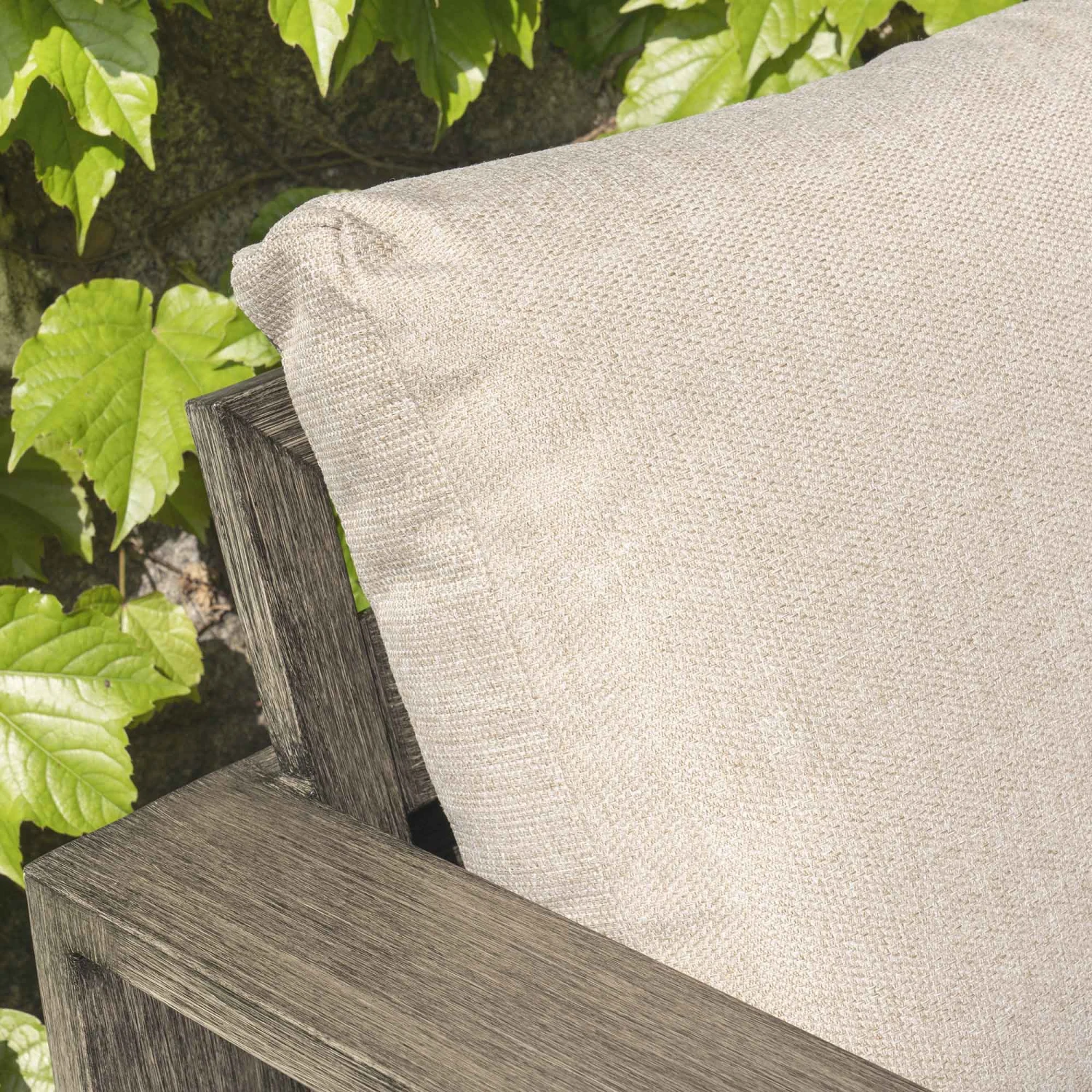 Montrose Aluminium Bistro Set With Side Table, Brushed Silver Oak 5 Montrose Aluminium Bistro Set With Side Table, Brushed Silver Oak - Image 5