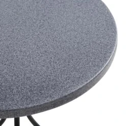 Haymes Dark Grey and Beige - Scrolled Metalwork 3-Piece Indoor & Outdoor Bistro Set -Daals Store OD BISTR 1067 BEIGE detail6