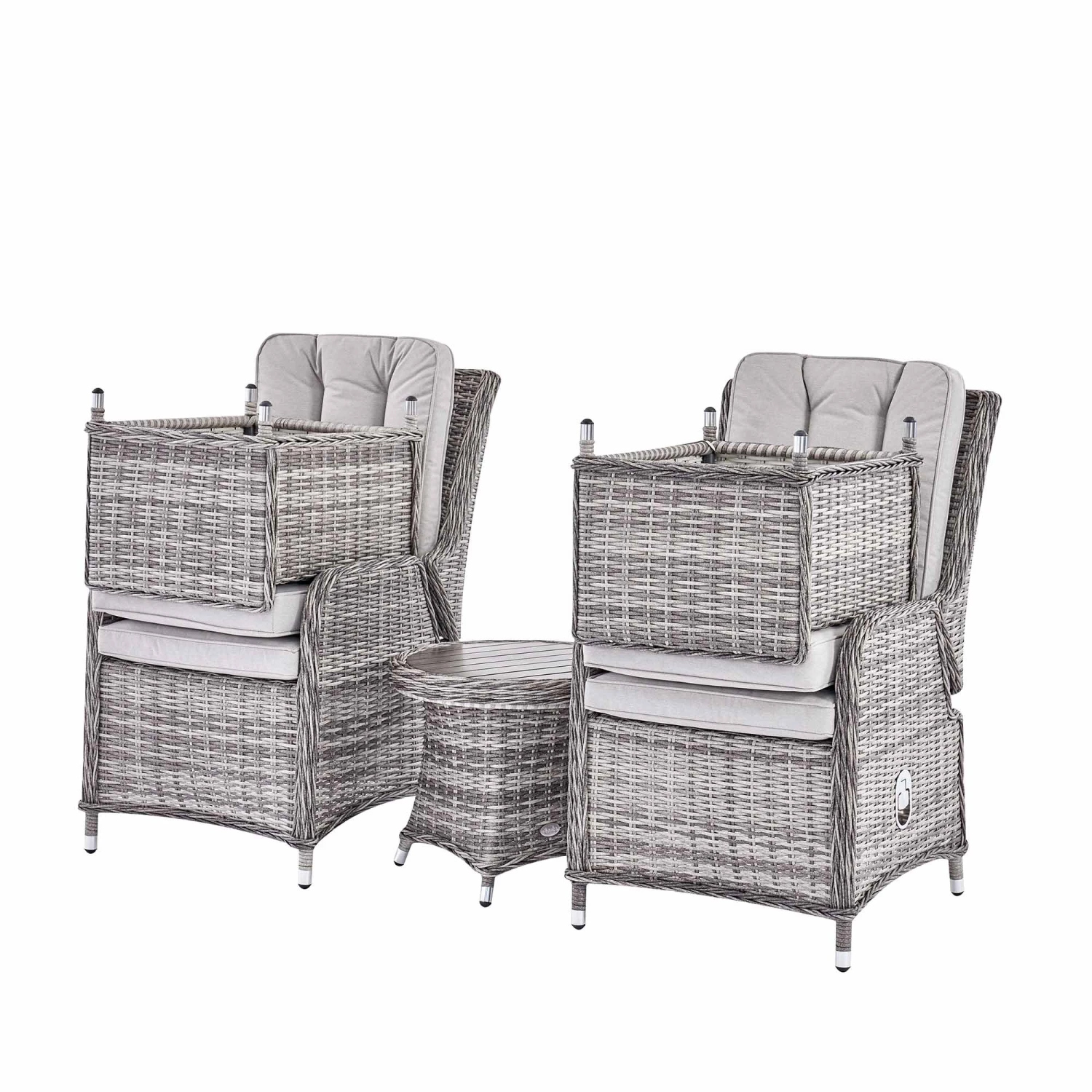 Hampshire 2-Seater Round Wicker Reclining Bistro Set Cover β Heavy Duty Black Waterproof Protector 2 Hampshire 2-Seater Round Wicker Reclining Bistro Set Cover β Heavy Duty Black Waterproof Protector - Image 2