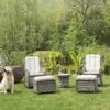 Hampshire 2-Seater Round Wicker Reclining Bistro Set With Stools, Light Grey 34 Hampshire 2-Seater Round Wicker Reclining Bistro Set With Stools, Light Grey -Daals Store OD BISTR 108 LGREY main