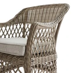 Willowbrook Natural Lattice Weave Rattan Bistro Set - 3-Piece All-Weather Garden Furniture -Daals Store OD BISTR 2987 NAT detail2
