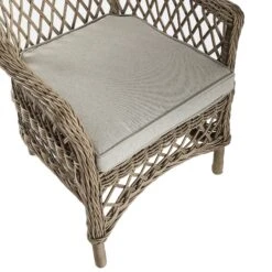 Willowbrook Natural Lattice Weave Rattan Bistro Set - 3-Piece All-Weather Garden Furniture -Daals Store OD BISTR 2987 NAT detail3