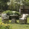 Willowbrook Natural Lattice Weave Rattan Bistro Set - 3-Piece All-Weather Garden Furniture 18 Willowbrook Natural Lattice Weave Rattan Bistro Set - 3-Piece All-Weather Garden Furniture -Daals Store OD BISTR 2987 NAT main