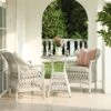 Willowbrook White Lattice Weave Rattan Bistro Set β 3-Piece Outdoor Garden Dining Set 20 Willowbrook White Lattice Weave Rattan Bistro Set β 3-Piece Outdoor Garden Dining Set -Daals Store OD BISTR 2987 WHITE main