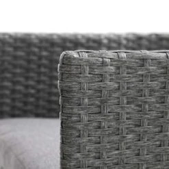 Granchester Dark Grey Rattan Balcony Bistro Set - Space-Saving Nesting 3-Piece Garden Furniture 24 Granchester Dark Grey Rattan Balcony Bistro Set - Space-Saving Nesting 3-Piece Garden Furniture -Daals Store OD BISTR 7034 DARKGREY detail2