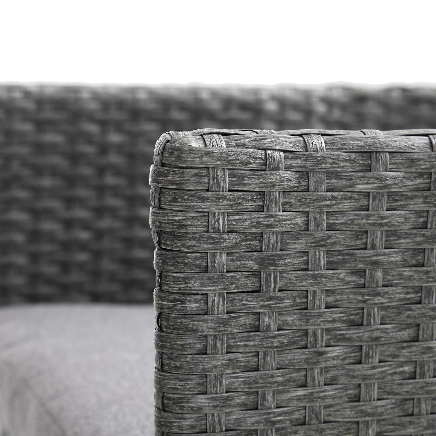 Granchester Dark Grey Rattan Balcony Bistro Set - Space-Saving Nesting 3-Piece Garden Furniture 12 Granchester Dark Grey Rattan Balcony Bistro Set - Space-Saving Nesting 3-Piece Garden Furniture - Image 12